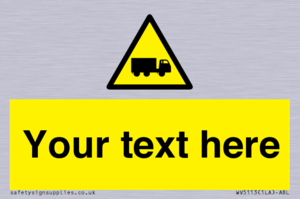 Custom Lorry Hazard Sign